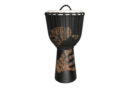 Djembe Street Series Carved Hand Print