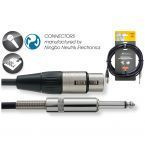 Stagg NMC6XPR - kabel mikrofonowy, XLR żeński - jack 6,35 mm TS, 6 m