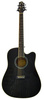 Samick D-4 CE TBK - gitara elektroakustyczna jesionowa z Fishman Isys T, Transparent Black
