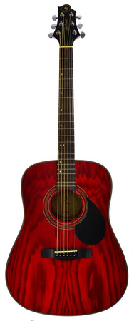 Samick Greg Bennett D-4 TR - gitara akustyczna dreadnought, Transparent Red