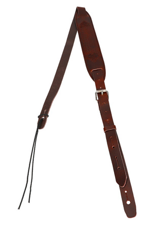 Flight S58 Brown Leather - pasek do ukulele, skórzany, regulowany, brązowy