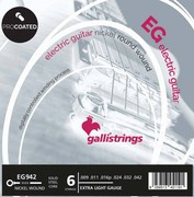 Galli EG942 Extra Light - powlekane struny elektryczne .009-.042