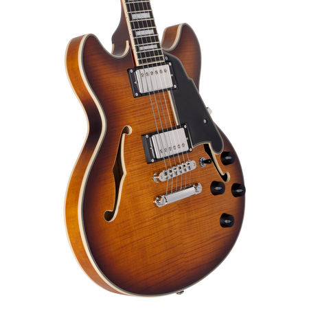 D'Angelico Premier Mini DC Dark Iced Tea Burst - gitara elektryczna