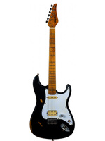 GITARA ELEKTRYCZNA JET JS-800 BK HH RELIC – Stratocaster HH, jesionowy gryf