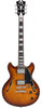 D'Angelico Premier Mini DC Dark Iced Tea Burst - gitara elektryczna