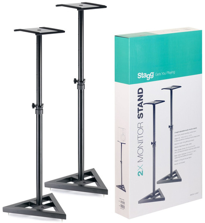 Stagg SMOS-10 SET - para stalowych statywów pod monitory, 80-130 cm