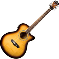 WASHBURN EA15 ATB - Elektroakustyczna gitara cutaway, top ze świerku, sunburst