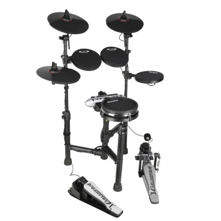 CARLSBRO CSD-130M Zestaw Perkusyjny Elektroniczny – 4 Pad + Hi-Hat + Podwójny Pad Kopułowy