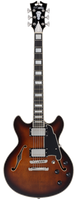 D'Angelico Premier Mini DC Brown Burst gitara elektryczna