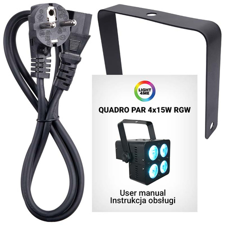 LIGHT4ME QUADRO PAR 4x15W RGBW reflektor sceniczny