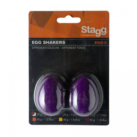 Stagg EGG 2 PP - shakery plastikowe - 25g