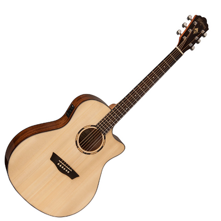 WASHBURN WLO 10 SCE (N) - elektro-akustyczna gitara Orchestra, solid Sitka spruce, mahoń