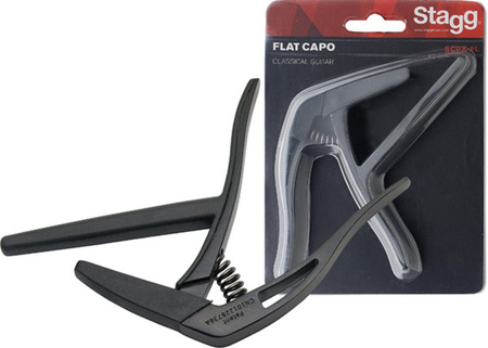 Stagg SCPX-FL BK - kapodaster do gitary klasycznej, czarny