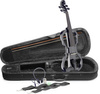 Stagg EVN X-4/4 MBK - skrzypce elektryczne 4/4, czarny metalik, zestaw