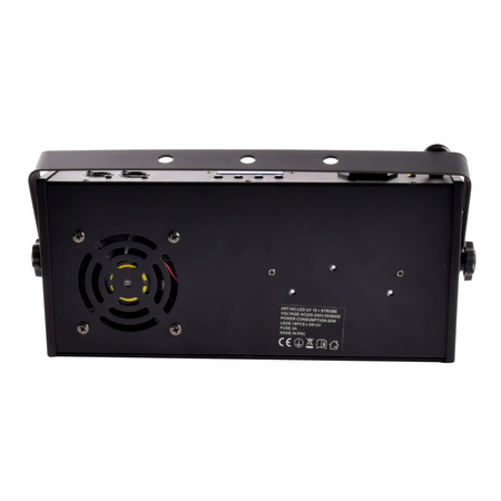 LIGHT4ME LED UV 18x3W reflektor + stroboskop DMX