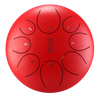 Round tongue drum 12" 8 ton Hluru TY8-12-Red