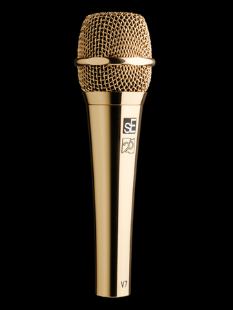 sE V7 G-25AE - Złoty dynamiczny mikrofon ręczny