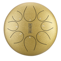 Round tongue drum 12" 8 ton Hluru TY8-12-Gold