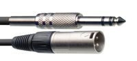 Stagg SAC1PSXM DL - kabel audio, 1 m, czarny