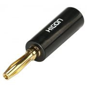 HICON HI-BM01-BLK - wtyk bananowy, oznaczenie czarne