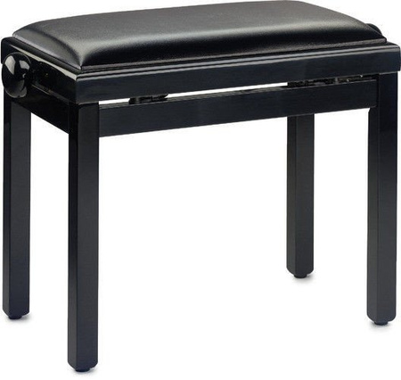 Stagg PB39 BKP SBK - dębowa ława pianinowa, czarny połysk, regulacja 49-57 cm