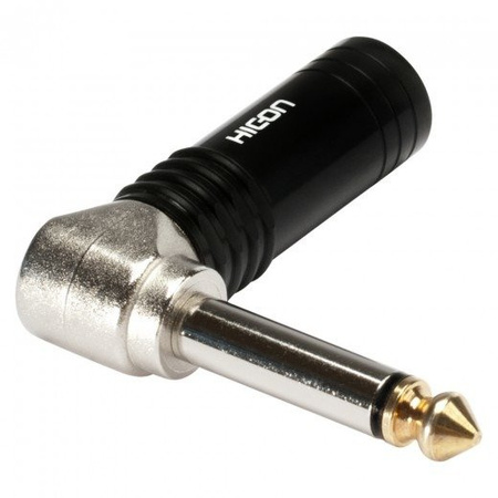 HICON HI-J63MA04 - wtyk kablowy jack 6,35 mm TS, 2 styki, kątowy