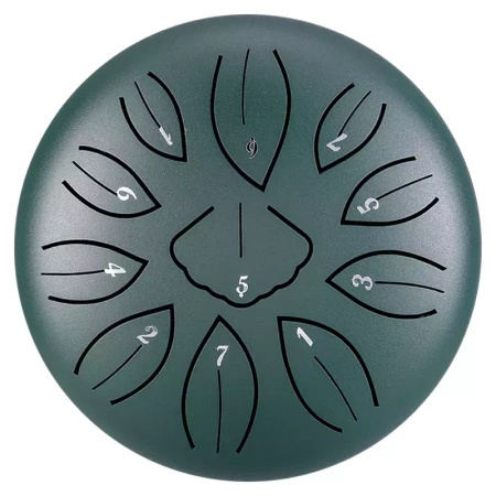 Mini Ginkgo biloba drum  6" 11 ton Hluru-Wangyou TWG11-6-Malachite