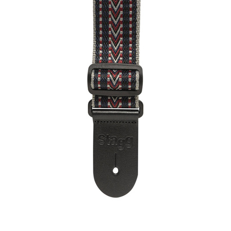 Stagg SWO COT RAF BLU - pasek do gitary, bawełniany