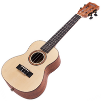 LAILA UDC-2303-SM Sopranowe ukulele z pokrowcem — solidna konstrukcja, wygodny gryf