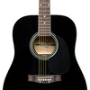 Stagg SA20D BLK - czarna gitara akustyczna dreadnought, korpus z lipy