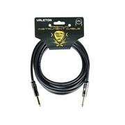 Valeton VGC-5BK - kabel instrumentalny 5 m, czarny, proste wtyki