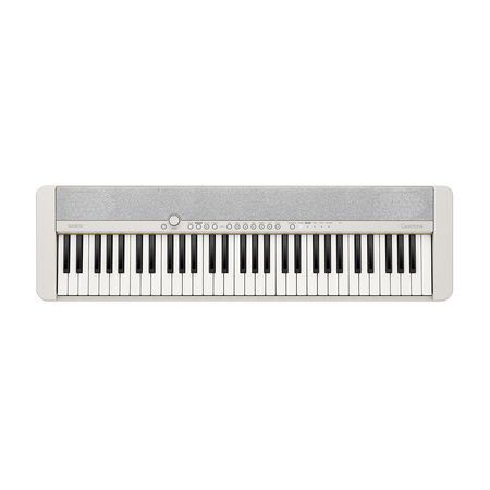 Casio CT-S1 WE — lekki keyboard 61 klawiszy, przenośne pianino cyfrowe White Edition