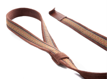 RightOn! Straps Classical Guitar Hook Havana Brown- Pas do gitary klasycznej