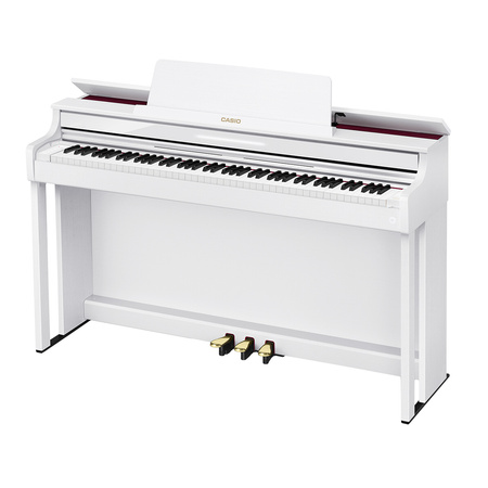 Casio AP-550 WE - Pianino cyfrowe 88 klawiszy z klawiaturą młoteczkową, elegancka seria AP, biały lakier