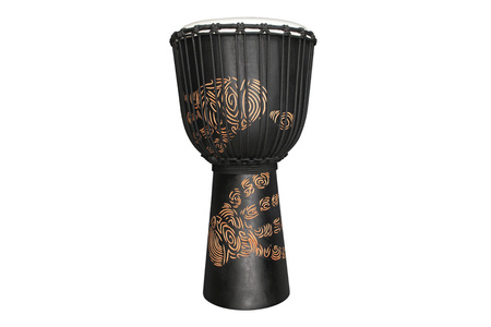 Djembe Street Series Carved Hand Print
