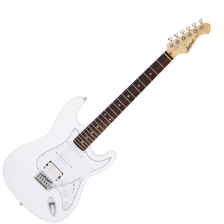 ARIA STG-004 WH – gitara elektryczna HSS, korpus lipa, gryf klon, palisandrowa podstrunnica, 22 progi, skala 648mm