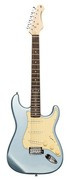 Stagg SES-30 IBM - gitara elektryczna SSS, Ice Blue Metallic, korpus z paulowni