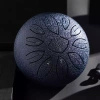 Mini Ginkgo biloba drum  6" 11 ton Hluru-Wangyou TWG11-6-NavyBlue