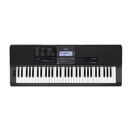 CASIO CT-X800 pianino cyfrowe 61-klawiszowe AiX – 600 brzmień, 195 rytmów, wejście mikrofonowe