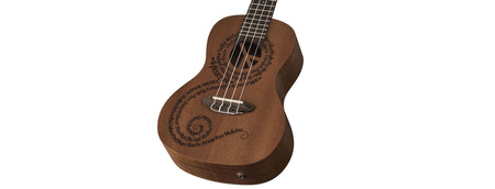 Luna Mahogany Maluhia Peace Concert - ukulele koncertowe elektryczne - Powystawowe