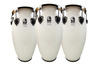 Conga Fiberglass Magarita Blanca, Black Chrome