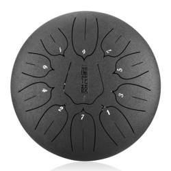 Lotus tongue drum 12" 11 ton Hluru-Huashu THL11-12-Charcoal