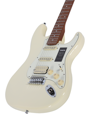 Gitara elektryczna SAGA SMF1314H WH (HSS)