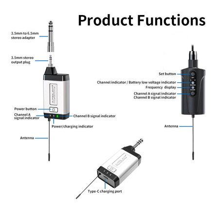 Bezprzewodowy system mikrofonowy Acemic Q2/H1