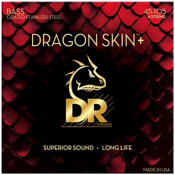 STRUNY POWLEKANE DO GIT. BAS. (4) - DR DBS 45-105 DRAGON SKIN+ BASS