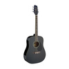 Stagg SA20D BLK - czarna gitara akustyczna dreadnought, korpus z lipy