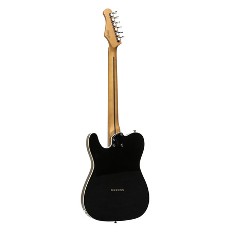 Stagg SET-STD BLK - czarna gitara elektryczna serii T, Alnico i push/pull