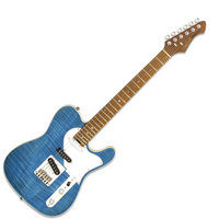 ARIA 615-MK2 Nashville TQBL – 6-strunowa gitara elektryczna z topolowym korpusem i klonowym topem