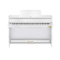 Casio GP-310 WE – hybrydowe pianino cyfrowe Bechstein 88 klawiszy, klawiatura młoteczkowa, elegancka biała seria