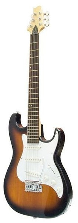 Samick Greg Bennett Malibu MB-1 TS - gitara elektryczna SSS z tremolo, Tobacco Sunburst